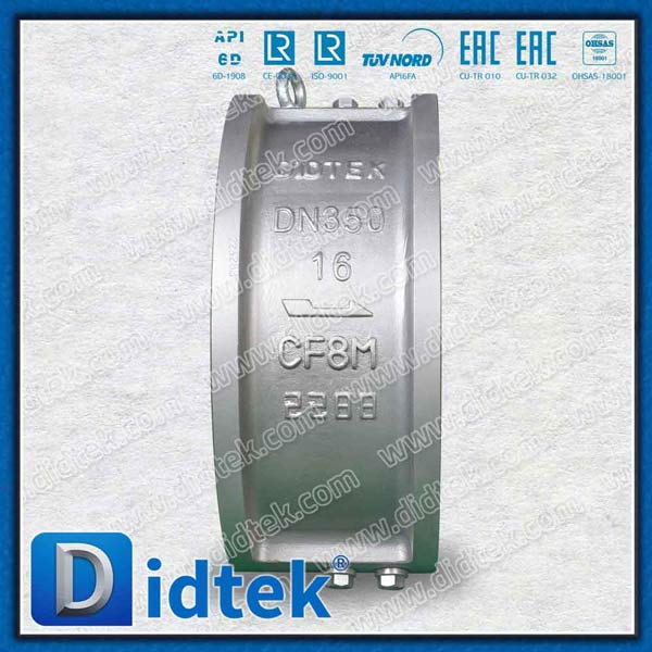 API 594 SS CF8M Cast Steel Wafer Dual Plate Check Valve