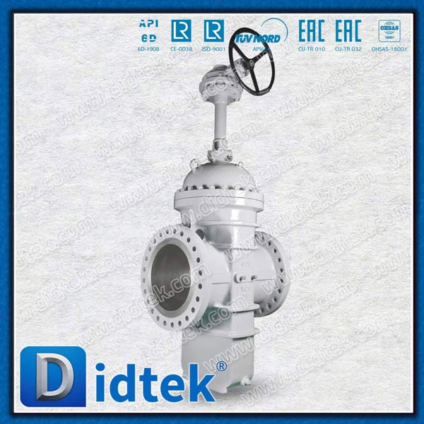 Steel Flanged Pipe Line Slab Through Conduit Gate Valve