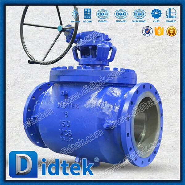 Top Entry Ball Valve Use Double Stage Turbine for Low Torque