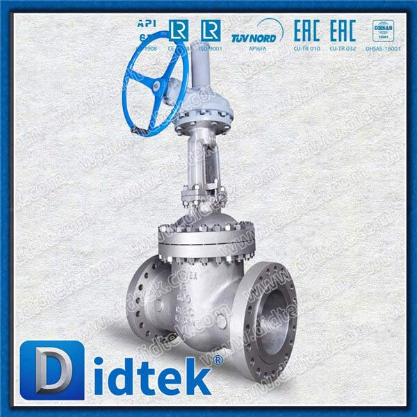 Stainless Steel CF8C 12" 600LB Bevel Gear RF Gate Valve