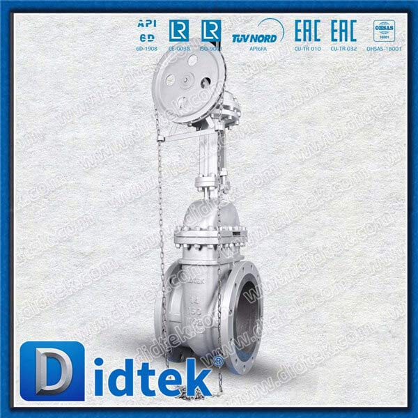 Cast Steel Gate Valve With Chain Wheel Driven