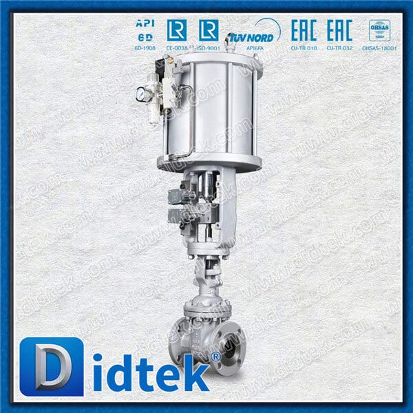 Pneumatic WCB Gate Valve With 2 Limit Switch