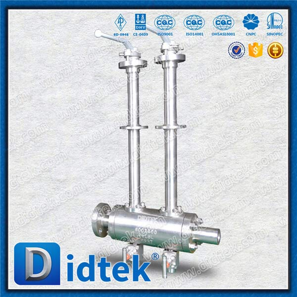-196C LNG Cryogenic Double Ball Ball Valve
