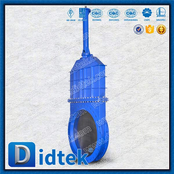 DN1200 Wafer Bare stem ISO 5210 Knife Gate Valve