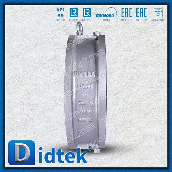 STL Seat Ward Seal Placa Dual Wafer Válvula de retenção