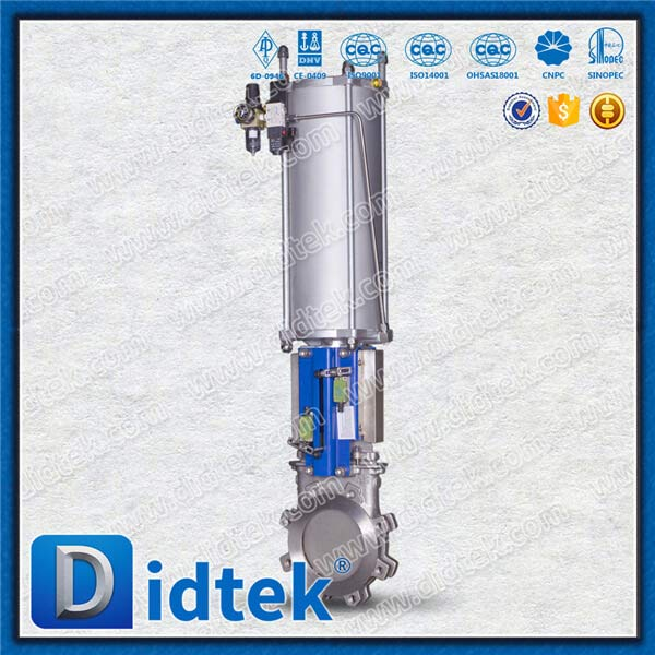 Single Action Pneumatic Lug Type Knife Gate Valve
