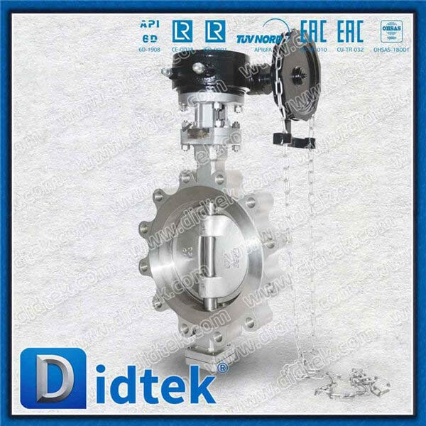Triple Offset Lug Butterfly Valve-10'' CF8 Chain wheel
