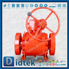 Gear Operated API 607 Fire Safe F304 Metal Seated Ball Valve
