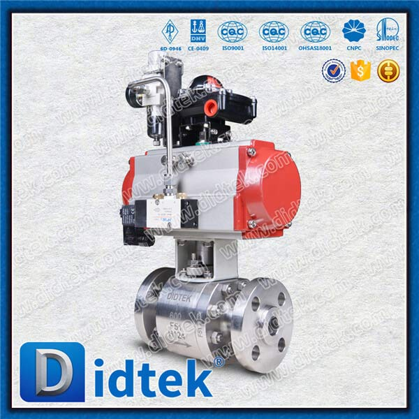 น้ำทะเล 300 ℃ F51 วาล์วลูกบอลลมนิวเมติก