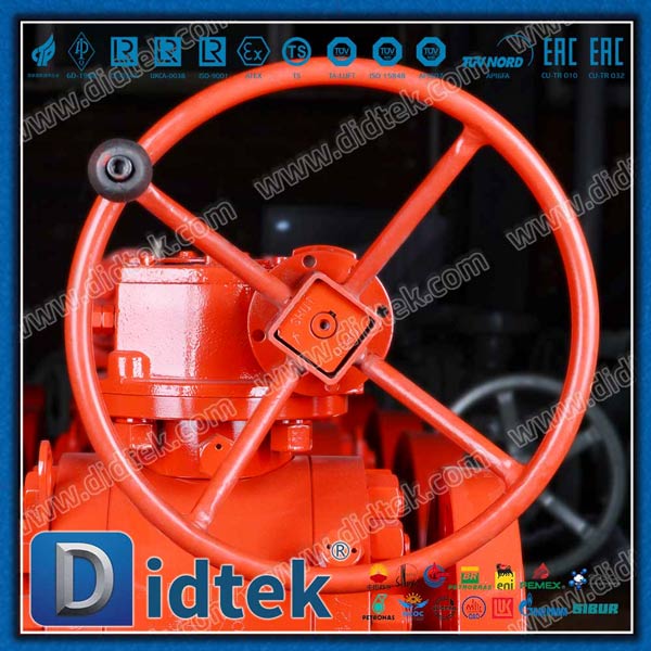 Gear Operated API 607 Fire Safe F304 Metal Seated Ball Valve