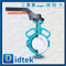 Anti Corrosion Split Body Teflon Lining Concentric Butterfly Valve