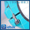 Anti Corrosion Split Body Teflon Lining Concentric Butterfly Valve