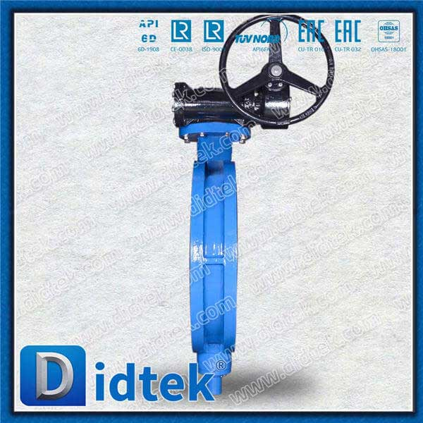 EPDM Seat Ductile Iron Wafer U Type Butterfly Valve