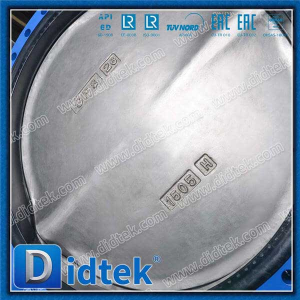 EPDM Seat Ductile Iron Wafer U Type Butterfly Valve
