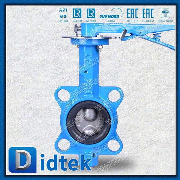 Pinless 2 Piece Shaft Wafer Concentric Butterfly Valve