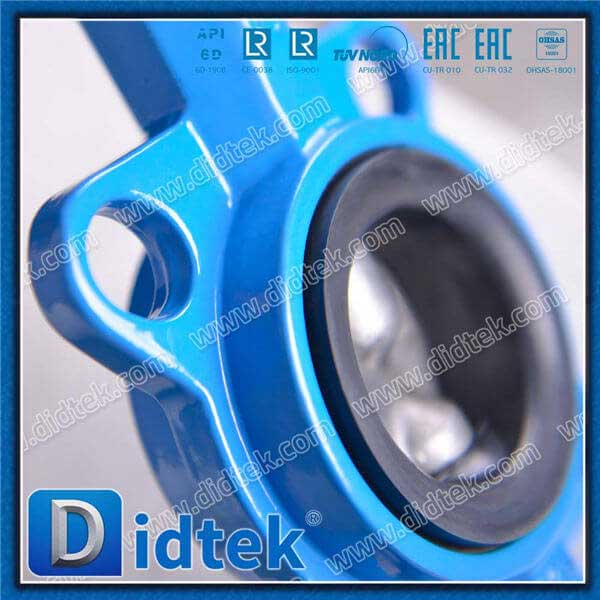 Pinless 2 Piece Shaft Wafer Concentric Butterfly Valve
