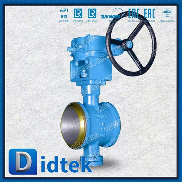 Triple Offset Butt Welded Butterfly Valve RT for BW end