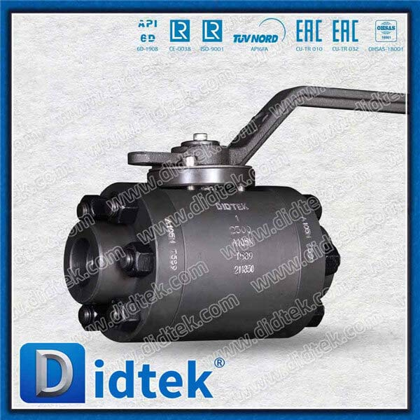 Three Piece 2500LB PEEK Seat SW Forged Ball Valve